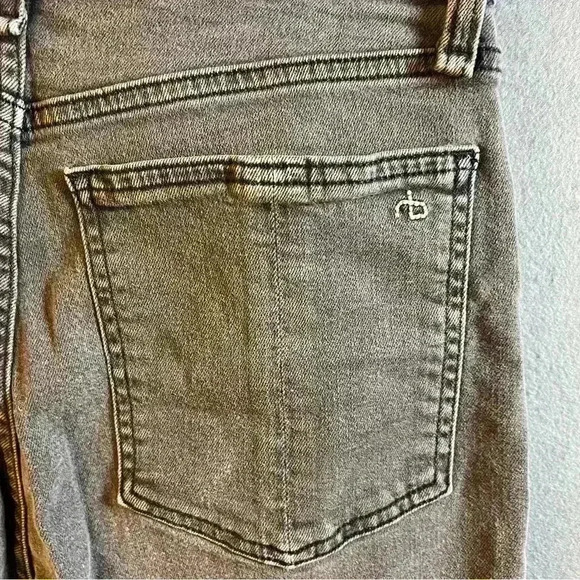 Rag & Bone Black Nina High Rise Ankle Skinny Jeans sz 29 - Picture 6 of 9